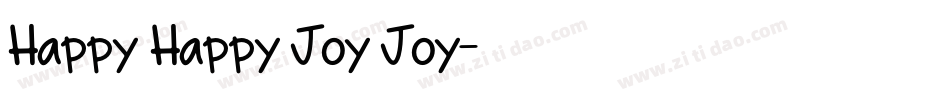 Happy Happy Joy Joy字体转换